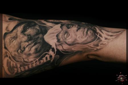 Tattoos - Enrico Montagna - The Tough Inside  Arm Area - 55948